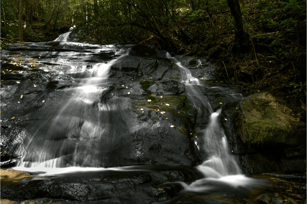 Waterfall Over Rocks