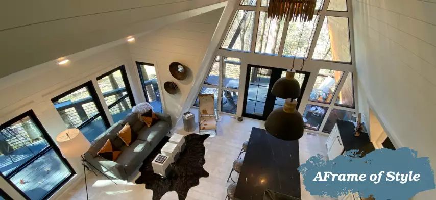 A-Frame of Style Living Room