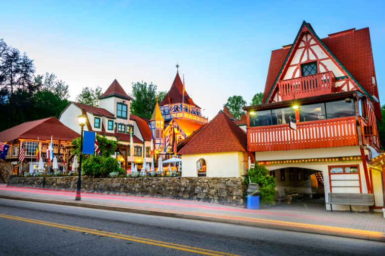 Bavarian-style village in Helen GA