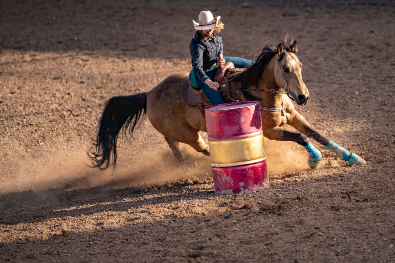 Cowgirl Barrel Racing