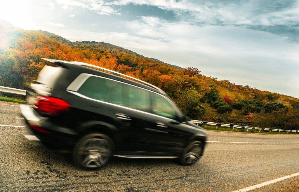 Car Driving Down the Road