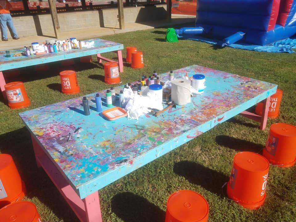 Kids Activity Table at Blue Ridge BBQ & Blues Festival