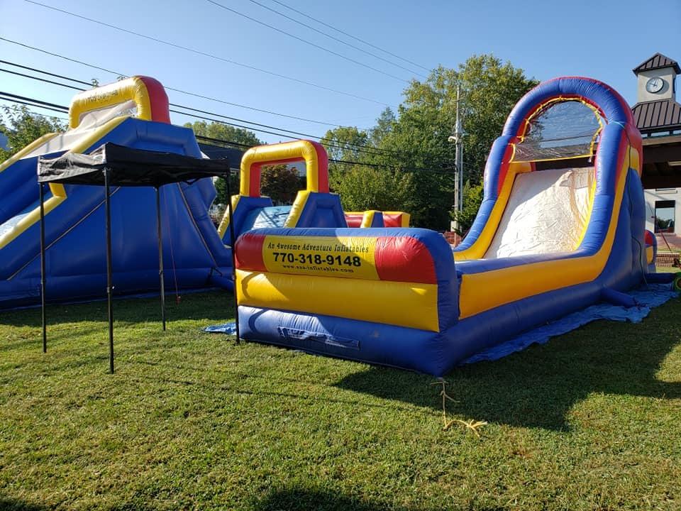 Kids Blowup Slide at Blue Ridge BBQ & Blues Festival