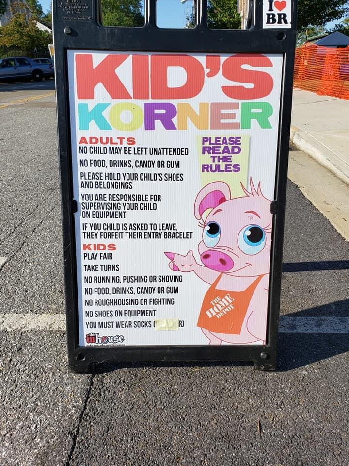Kids Korner Sign