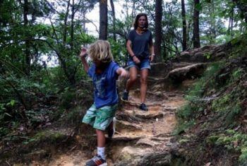 Blue Ridging Hiking With Family