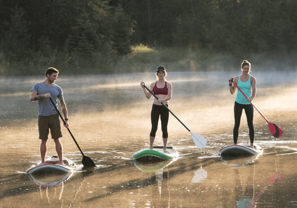People Paddle Boarding