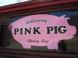 The Pink Pig Sign